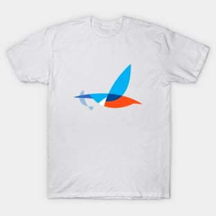 Kingfisher on blue T-Shirt